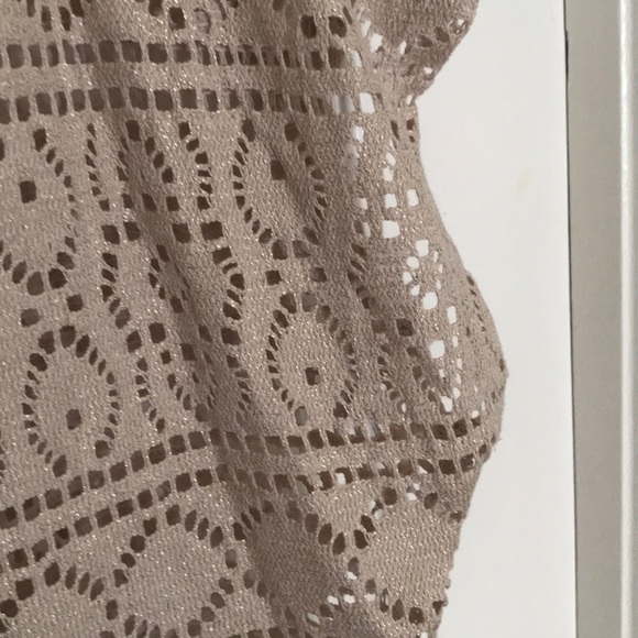 Gold Shimmer Lace Top - Picture 4 of 4